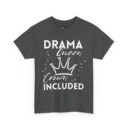 Drama Queen Cotton Tee - Empowering T-Shirt, Gift for Her, Casual Wear, Birthday Celebration, Statement Top