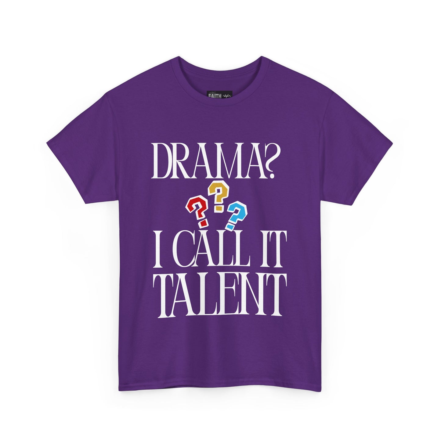 Drama Talent Unisex Heavy Cotton Tee, Funny Graphic Tee, Gift for Actors, Quirky Tee for Drama Lovers, Casual Wear, Gift for Friends