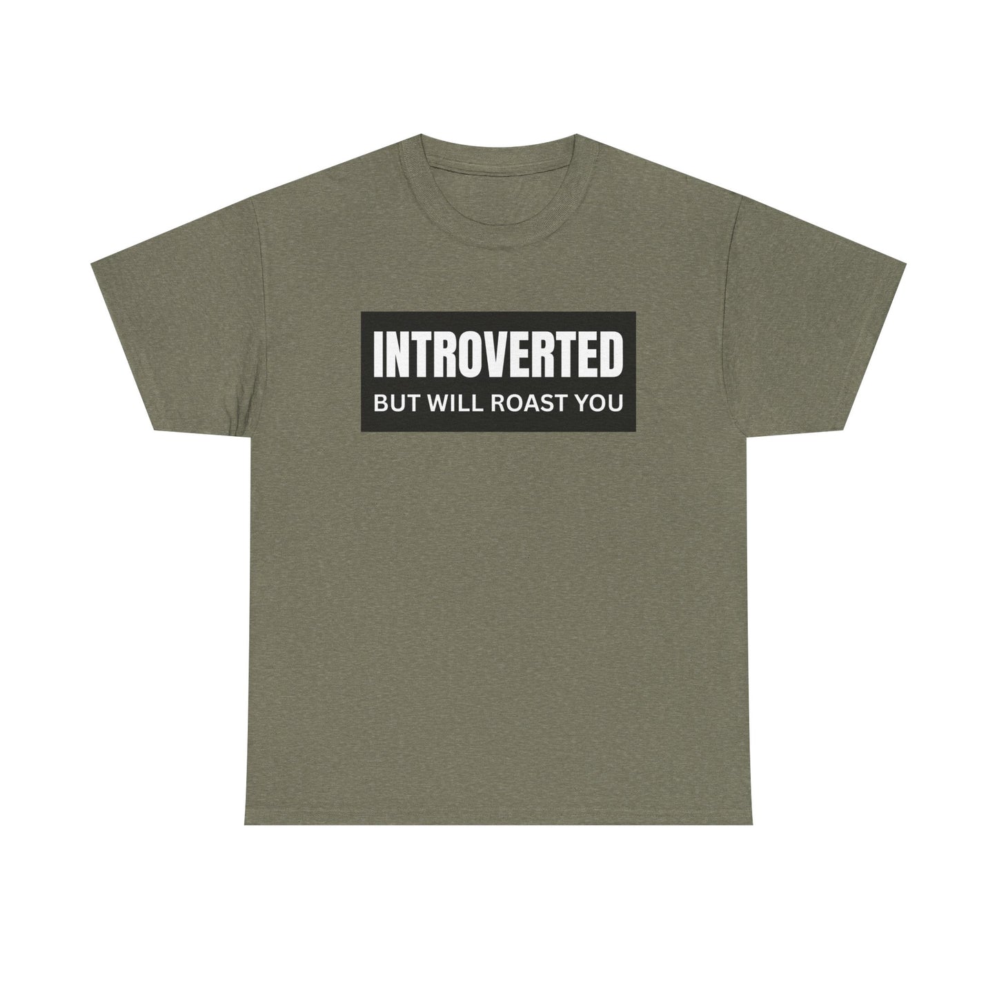 Introverted But Will Roast You Male Tee, Funny T-Shirt for Introverts, Perfect Gift for Friends, Humorous Apparel, Great for Casual [...]