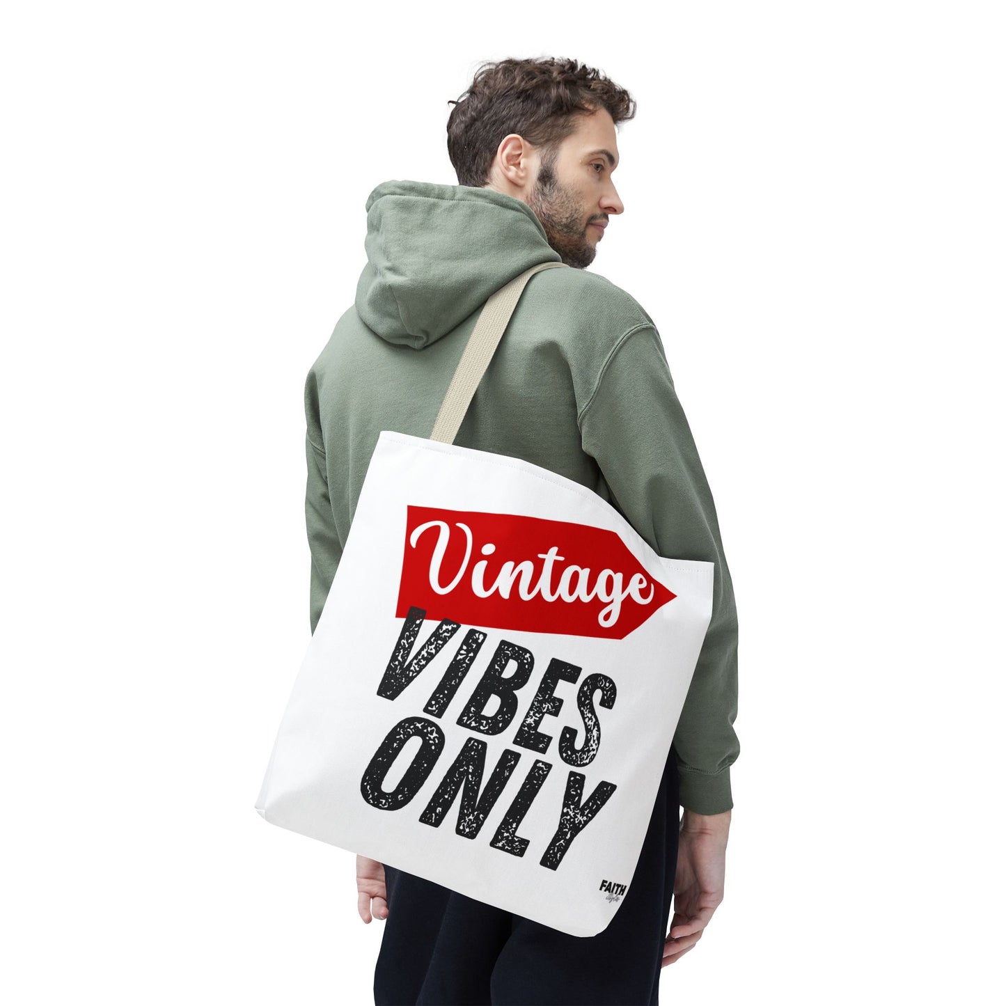FaithStyles Vintage Vibes Only Tote Bag