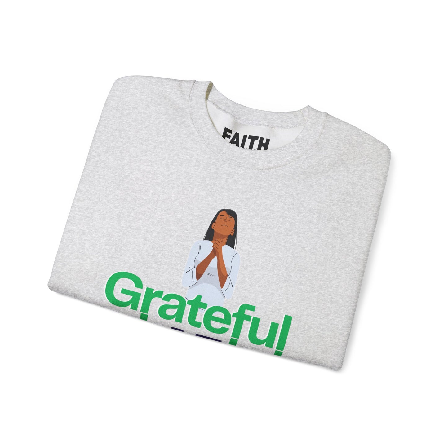 Women Grateful AF Crewneck Sweatshirt | Cozy Unisex Pullover for Thanksgiving, Gifts, and Everyday Wear