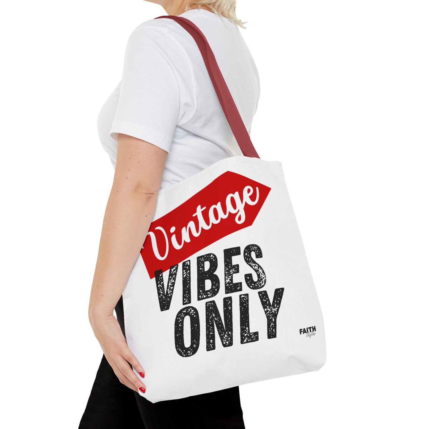 FaithStyles Vintage Vibes Only Tote Bag