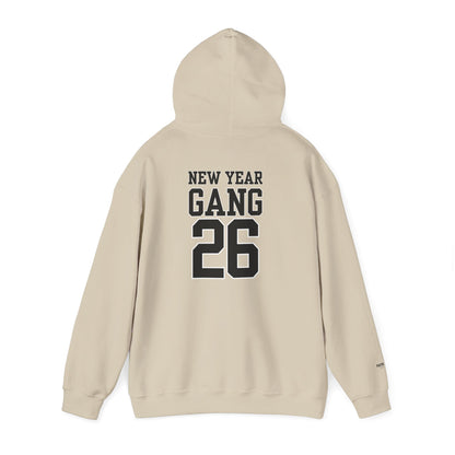 New Year Gang 26 Hoodie — Varsity Style Graphic Pullover