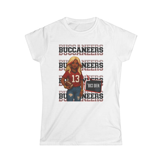 Stylish Buccaneers Women's Tee, Football Fan Shirt, Game Day Outfit, Sports Apparel, Casual Wear, Unique Gift
