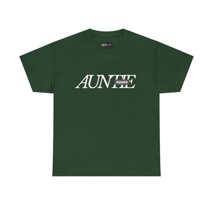 Auntie Squad Unisex Heavy Cotton Tee | Perfect Gift for Aunts | Family Reunion, Birthday, Mother's Day, Casual Wear, Everyday Comfort