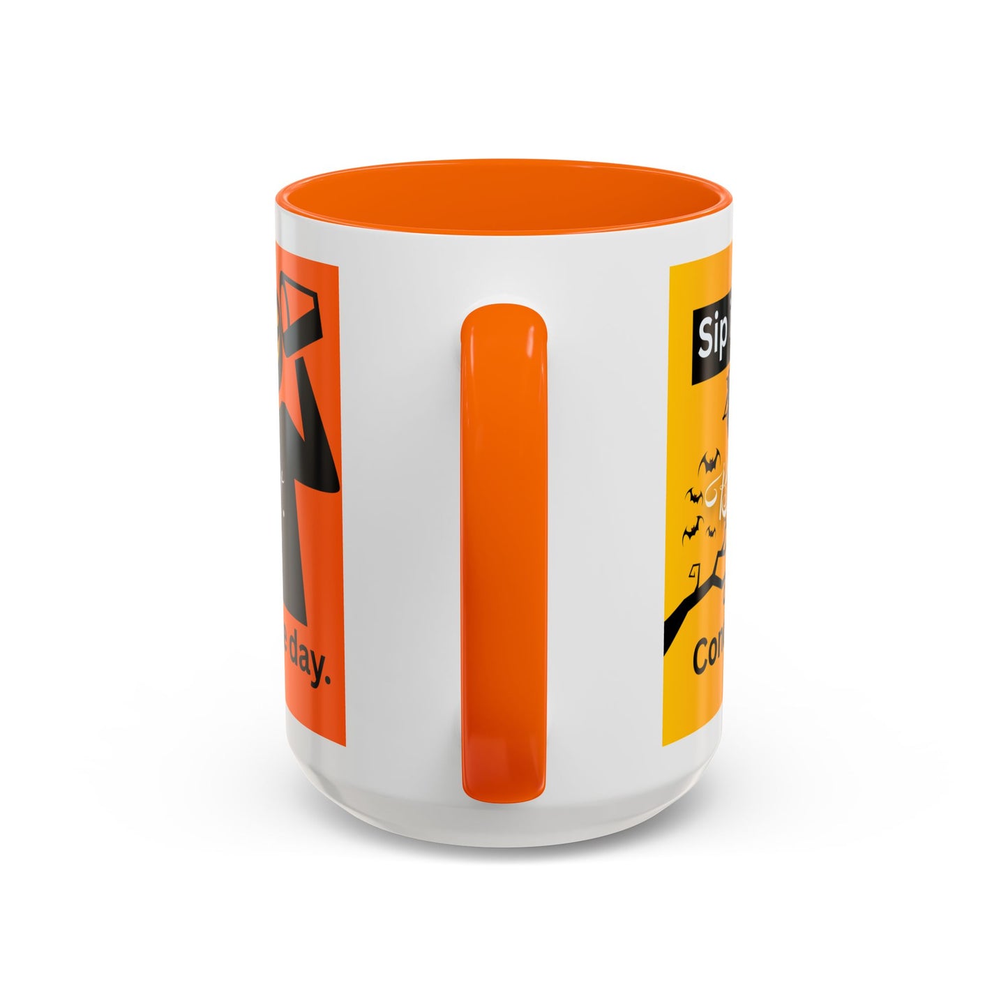 Halloween-Themed Coffee Mug, Sip It Believe It Conquer the Day, Fall Decor, Gift for Pumpkin Lovers, Autumn Kitchenware