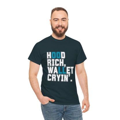 Trendy Unisex Heavy Cotton T-shirt with Playful Design - Perfect for Casual Wear & Gifts
