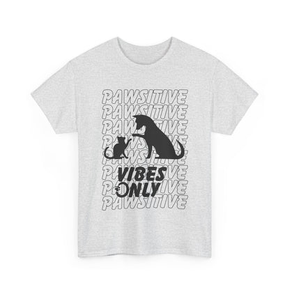"Pawsitive Vibes Only" Unisex Heavy Cotton T-shirt