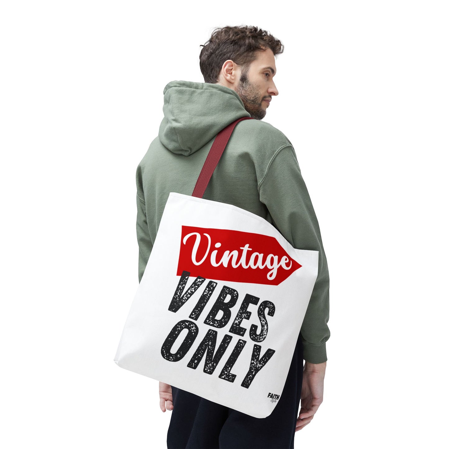 FaithStyles Vintage Vibes Only Tote Bag
