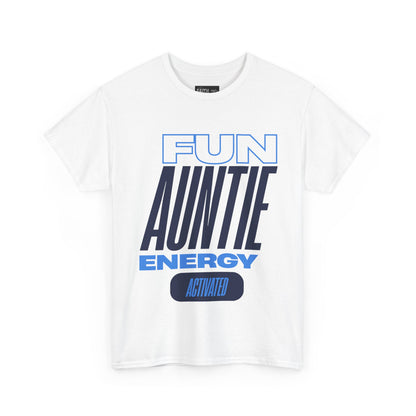 Fun Auntie Energy Activated Tee - Perfect Gift for Cool Aunts, Casual Wear, Gifting, Family Celebrations, Aunt's Day