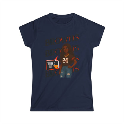 Cleveland Browns Women’s Tee, Football Fan Shirt, Game Day Top, Sportswear for Her, NFL Gift for Her