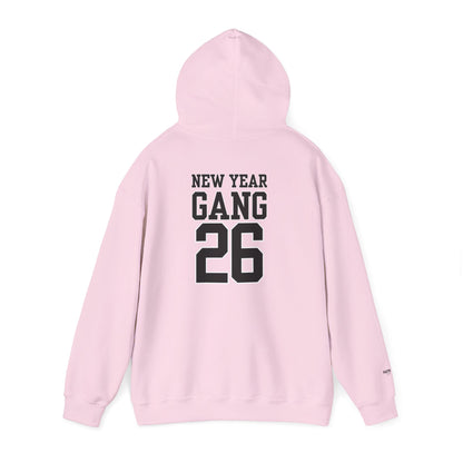 New Year Gang 26 Hoodie — Varsity Style Graphic Pullover
