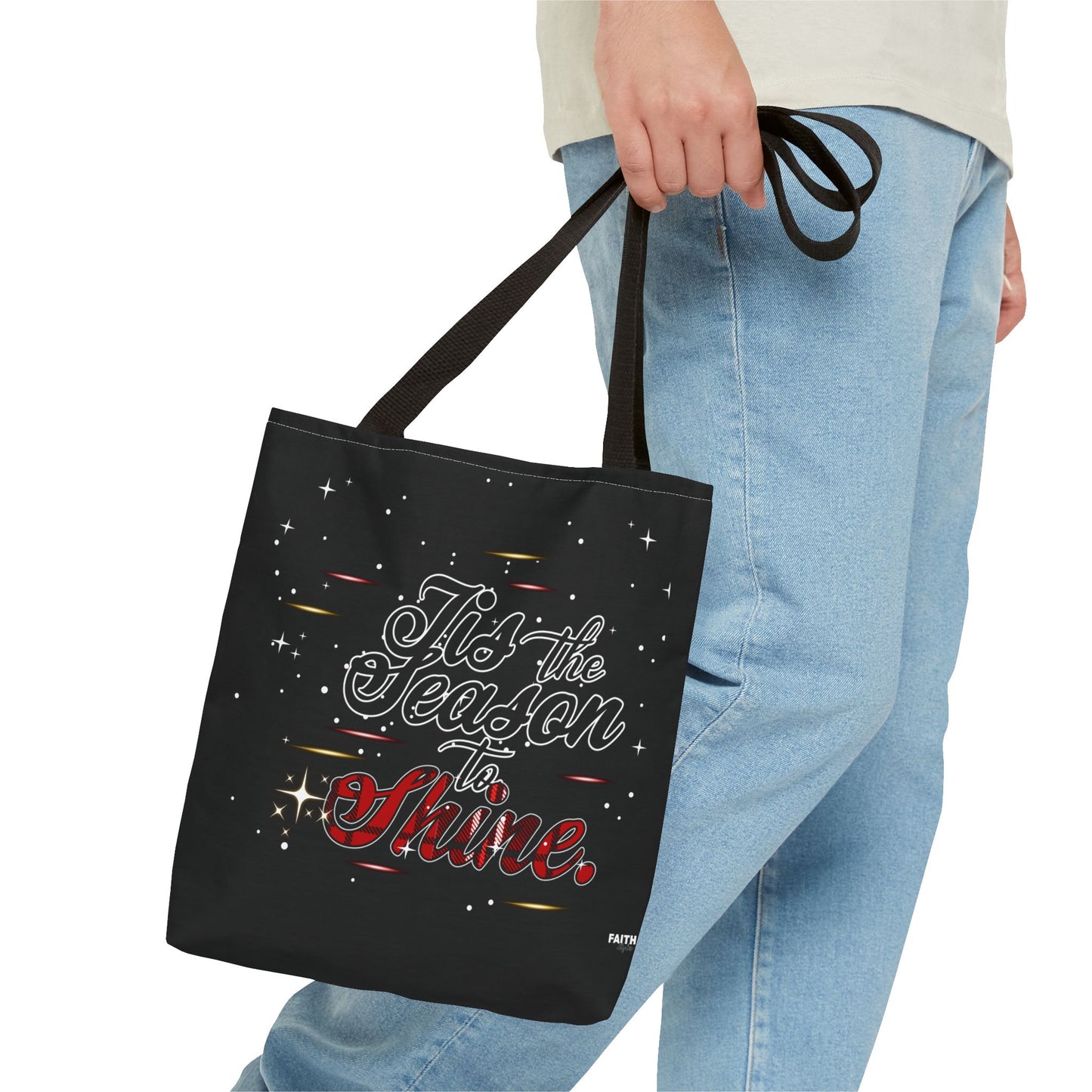 Holiday Tote Bag — 'Tis the Season to Shine Christmas Shopper Tote