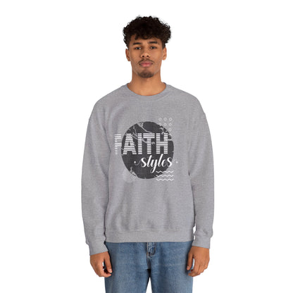Faith Styles Unisex Heavy Blend™ Crewneck Sweatshirt - Cozy Spiritual Apparel for Everyday Wear, Gift for Friends, Comfort
