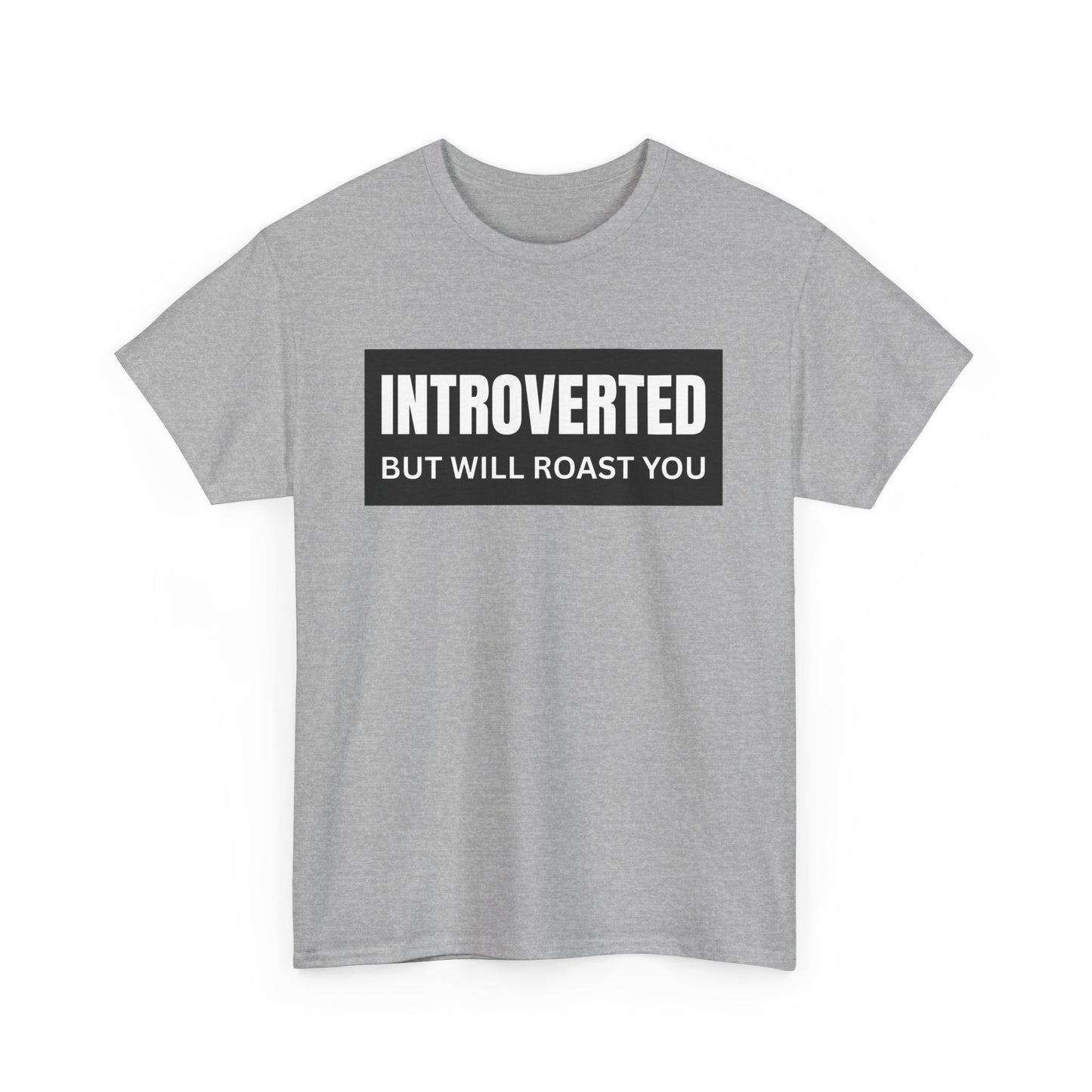 Introverted But Will Roast You Male Tee, Funny T-Shirt for Introverts, Perfect Gift for Friends, Humorous Apparel, Great for Casual [...]