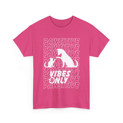 "Pawsitive Vibes Only" Unisex Heavy Cotton T-shirt