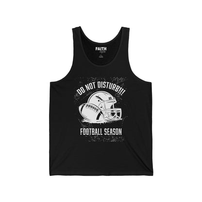 Football Season Unisex Tank Top, Graphic Tee for Fans, Summer Style, Sportswear for Game Days, Relaxed Fit Shirt