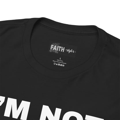 Funny Unisex Heavy Cotton Tee - I'm Not Bossy, Gift for Her, Empowerment Shirt, Casual Wear, Friendship Gift, Birthday Present
