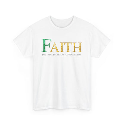 Faith Unisex Heavy Cotton Tee - Inspirational Shirt, Everyday Wear, Faith-Based Gift, Motivational Apparel, Casual Style