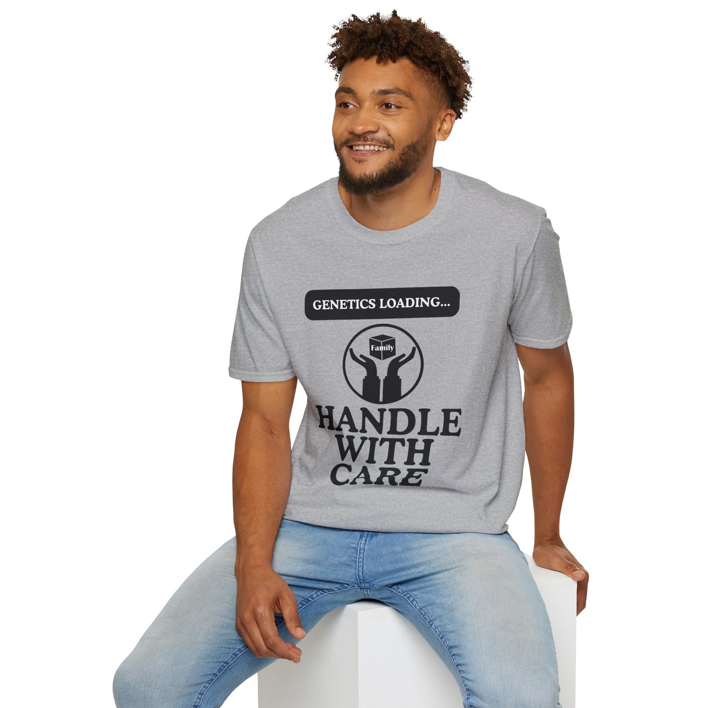Genetics Loading T-Shirt, Funny Genetics Tee, Gift for Science Lovers, Unisex Humor Shirt, Casual Wear for Every Occasion