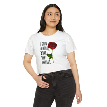 Empowering Women's Festival Crop Top, Inspirational Shirt, Gift for Her, Summer Fashion, Bohemian Style, Affirmation Tee