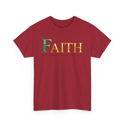 Faith Unisex Heavy Cotton Tee - Inspirational Shirt, Everyday Wear, Faith-Based Gift, Motivational Apparel, Casual Style