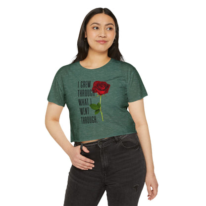 Empowering Women's Festival Crop Top, Inspirational Shirt, Gift for Her, Summer Fashion, Bohemian Style, Affirmation Tee