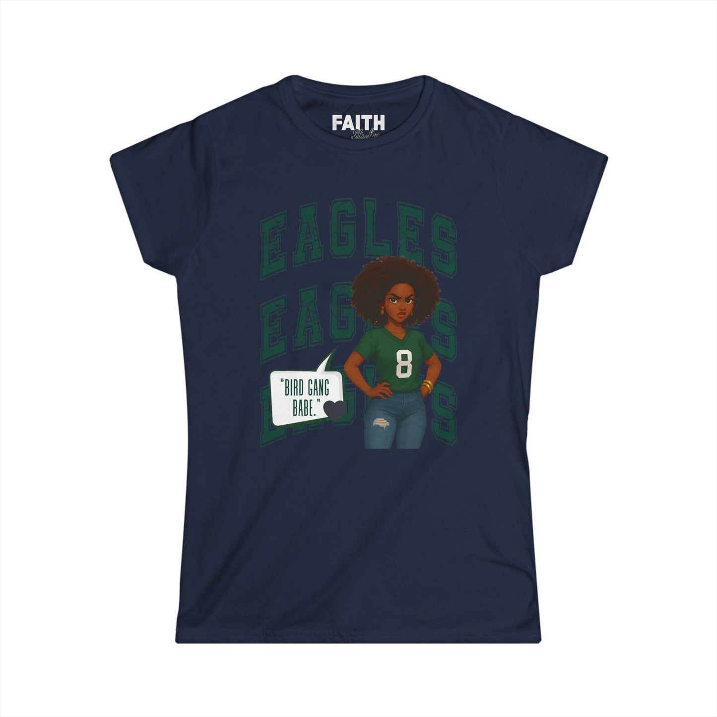 Eagles Game Day Women's Tee, Sports Fan Shirt, Football Season Apparel, Gift for Her, Casual Outfit for Celebrations