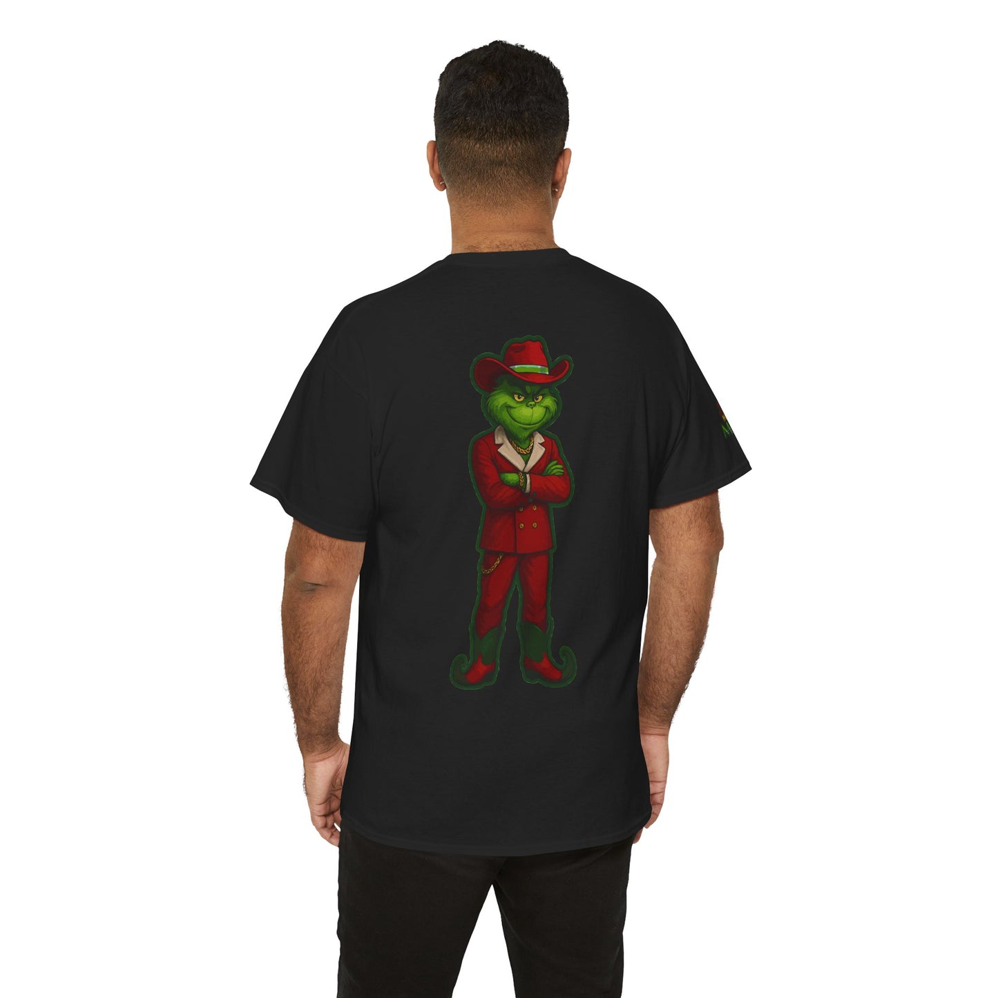 Grinch Inspired in Red Suit Tee — "Nah, I’m Money" Christmas Graphic T-Shirt
