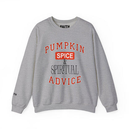 Cozy Pumpkin Spice Sweatshirt, Fall Sweatshirt, Spiritual Advice Crewneck, Autumn Fashion, Thanksgiving Gift, Unisex Sweater