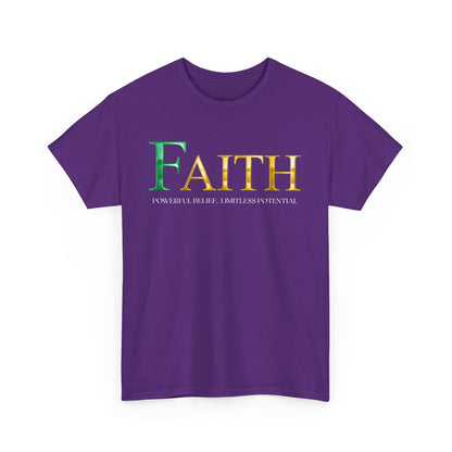 Faith Unisex Heavy Cotton Tee - Inspirational Shirt, Everyday Wear, Faith-Based Gift, Motivational Apparel, Casual Style