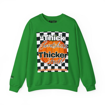 FaithStyles Thick Sweatshirts Pumpkin, Unisex Graphic Sweatshirt, Crewneck Sweatshirt, Sports Apparel, Cozy Casual Wear