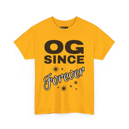 Grandpa Heavy Cotton Tee - OG Since Forever, Casual Tee, Trendy Graphic Shirt, Gift for Friends, Streetwear Fashion