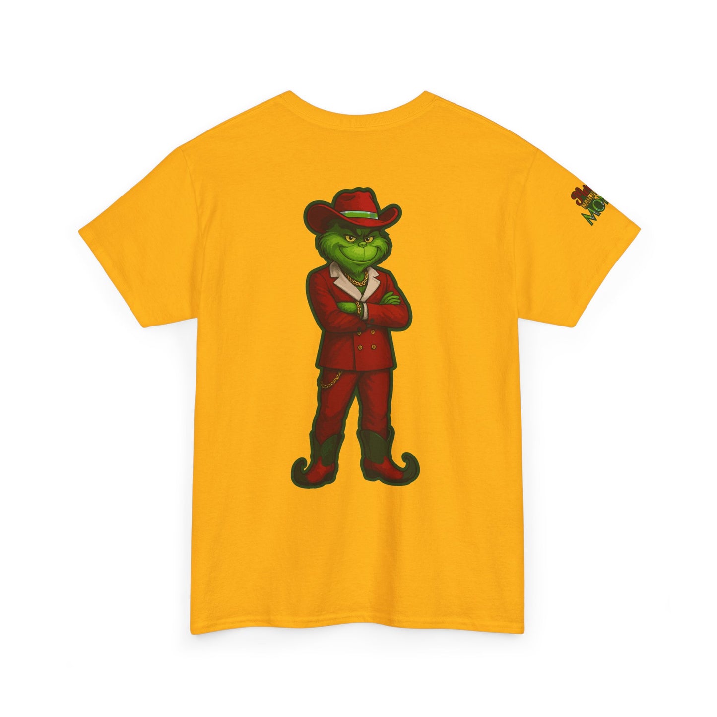 Grinch Inspired in Red Suit Tee — "Nah, I’m Money" Christmas Graphic T-Shirt