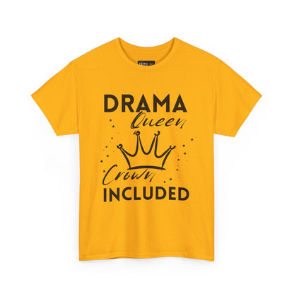 Drama Queen Cotton Tee - Empowering T-Shirt, Gift for Her, Casual Wear, Birthday Celebration, Statement Top
