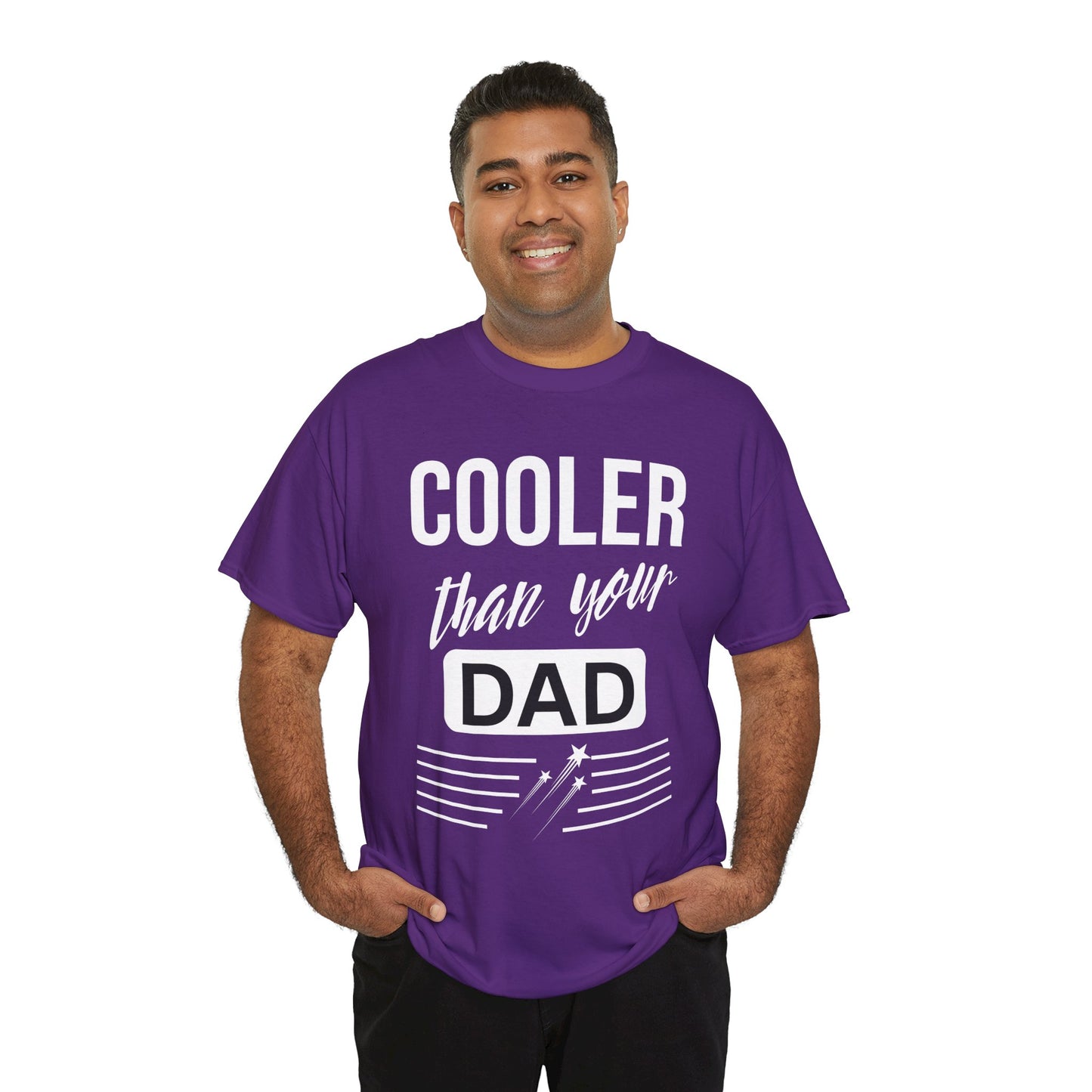 Cooler Than Your Dad Tee - Funny Gift for Dads, Unisex Cotton T-Shirt, Father's Day, Birthday, Casual Wear, Gift for Him, Dad Humor