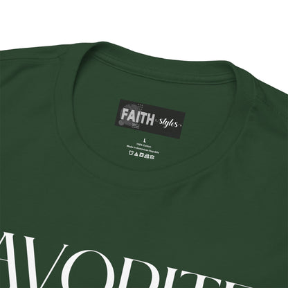 Favorite Brother Unisex Heavy Cotton Tee - Perfect Gift for Siblings, Casual Wear, Birthday, Family Reunion, Everyday Comfort