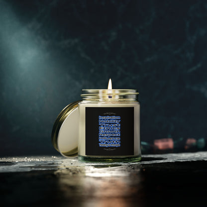 "INSPIRATION" Scented Candles, Coconut Apricot Wax (4oz, 9oz)