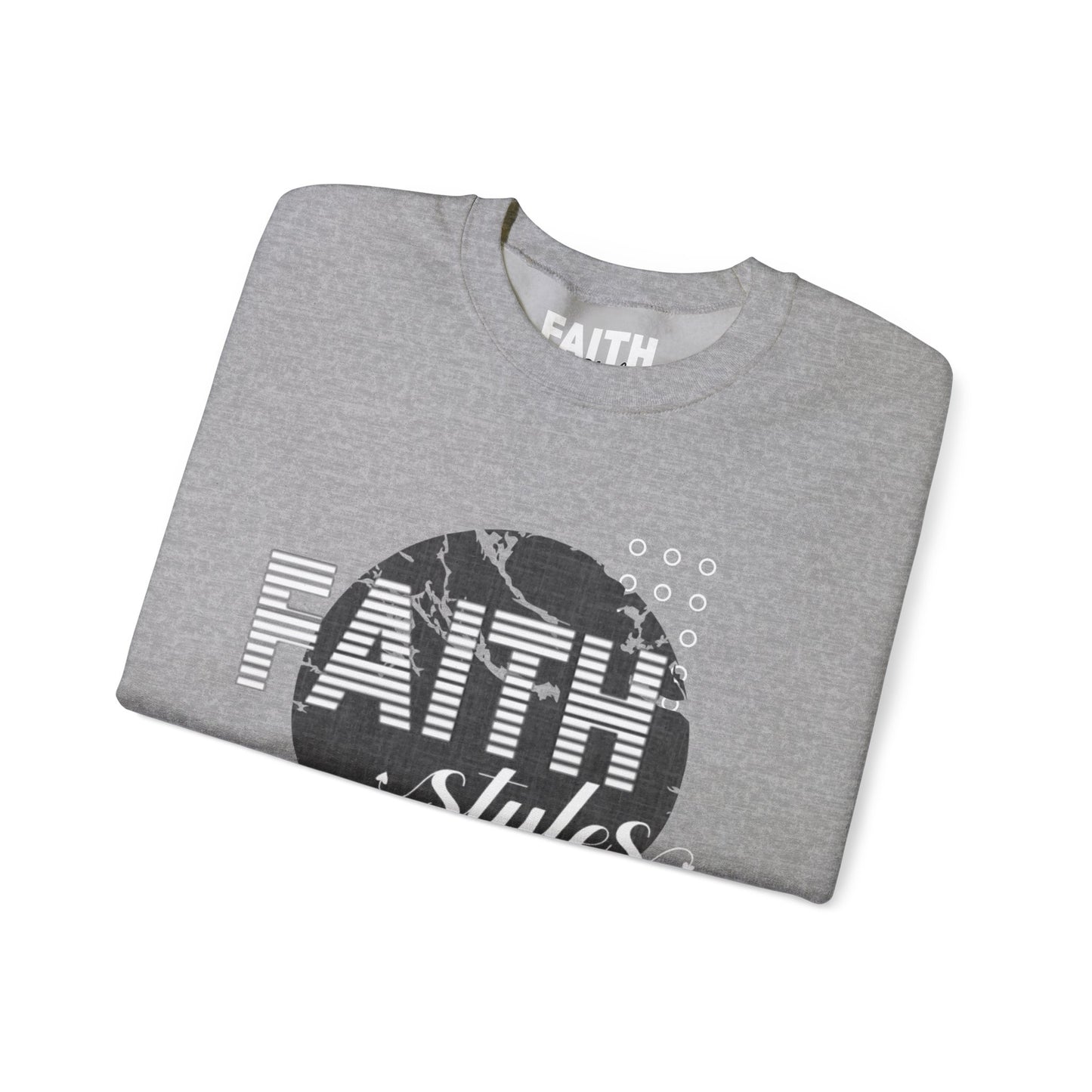 Faith Styles Unisex Heavy Blend™ Crewneck Sweatshirt - Cozy Spiritual Apparel for Everyday Wear, Gift for Friends, Comfort