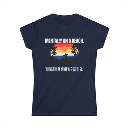 Beach Vibes Women's Tee - Relaxed Style, Gift for Vacation Lovers, Summer Outfits, Casual Wear, Travel Shirts