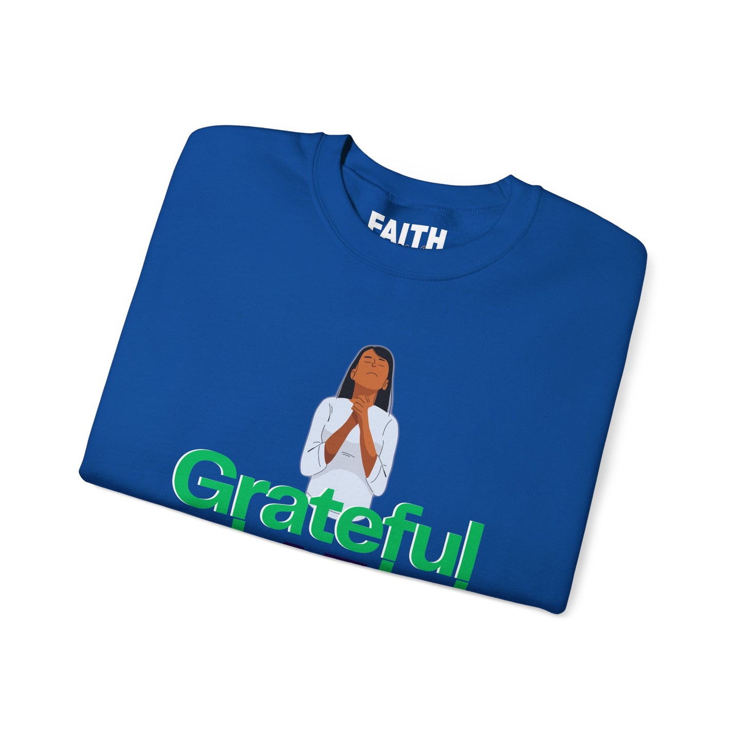 Women Grateful AF Crewneck Sweatshirt | Cozy Unisex Pullover for Thanksgiving, Gifts, and Everyday Wear