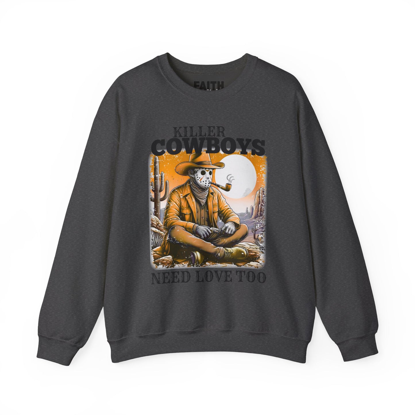 Killer Cowboys Graphic Sweatshirt, Cozy Unisex Pullover, Great for Cowboy Fans