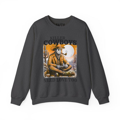 Killer Cowboys Graphic Sweatshirt, Cozy Unisex Pullover, Great for Cowboy Fans