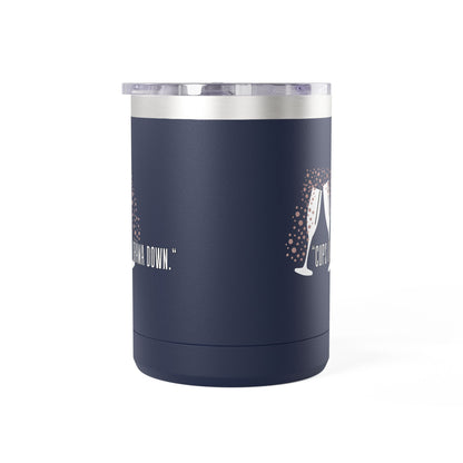 Celebratory Coffee Mug Tumbler, Cheers Gift for Friends, 15oz Drinkware for Parties, Birthdays, Wedding, Fun Gatherings