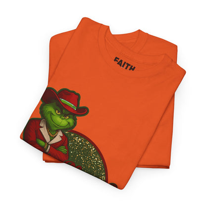 Grinch Inspired in Red Suit Tee — "Nah, I’m Money" Christmas Graphic T-Shirt