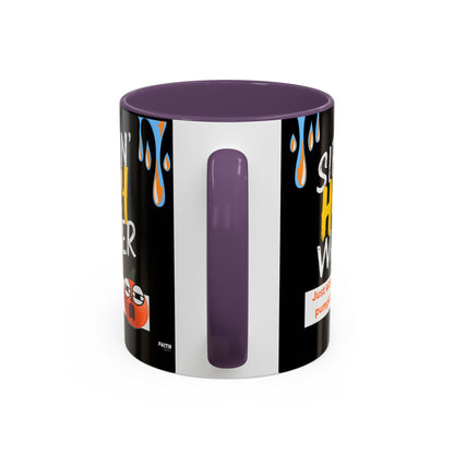 FaithStyles Sippin' Holy Water Coffee Mug, Funny Pumpkin Juice Mug, Halloween Coffee Cup, Unique Gift for Fall, Cute Office Mug, Quirky Kitchenware