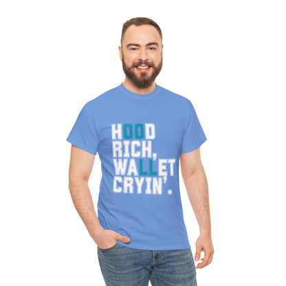 Trendy Unisex Heavy Cotton T-shirt with Playful Design - Perfect for Casual Wear & Gifts