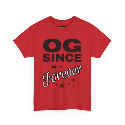 Grandpa Heavy Cotton Tee - OG Since Forever, Casual Tee, Trendy Graphic Shirt, Gift for Friends, Streetwear Fashion
