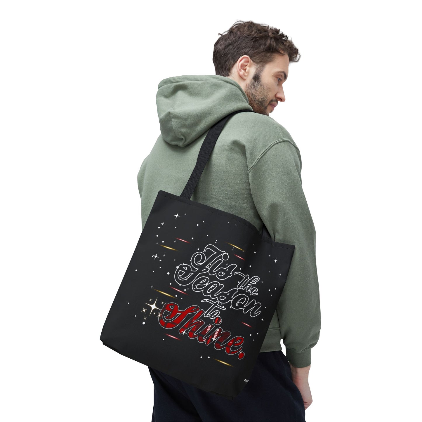 Holiday Tote Bag — 'Tis the Season to Shine Christmas Shopper Tote