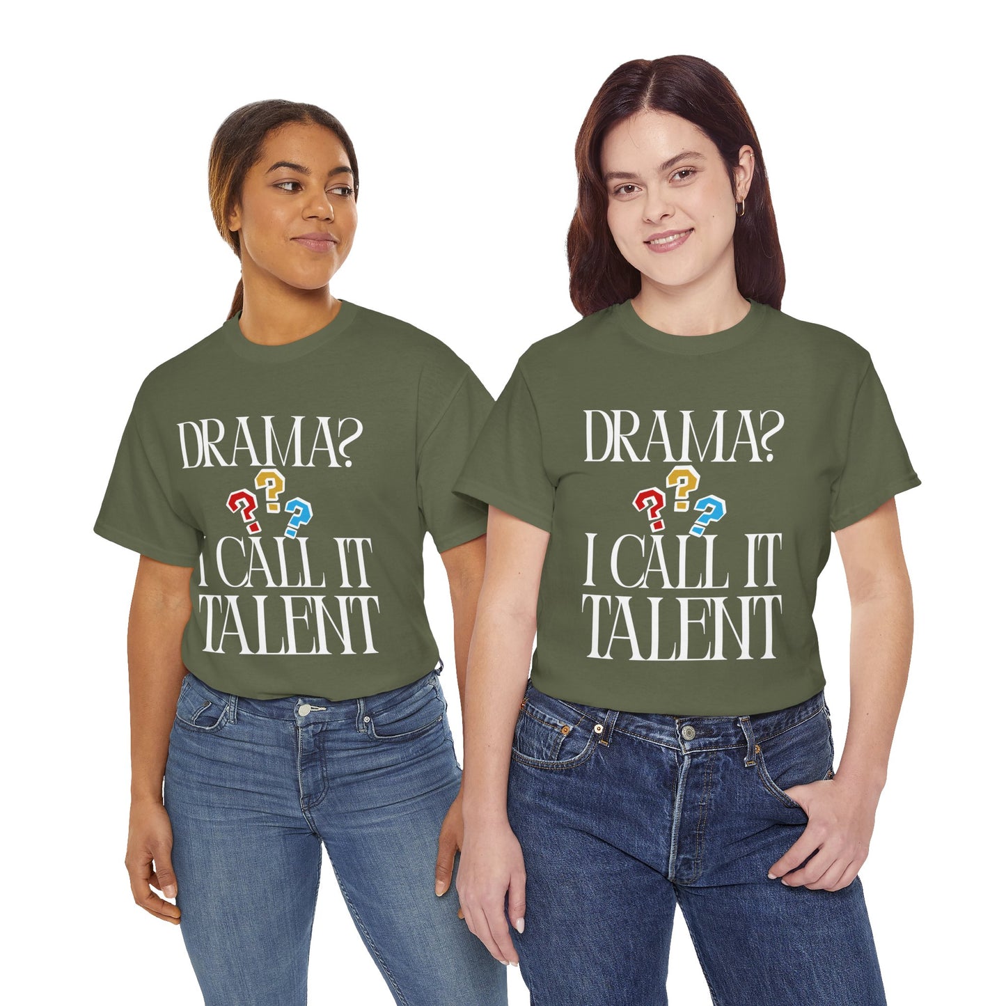 Drama Talent Unisex Heavy Cotton Tee, Funny Graphic Tee, Gift for Actors, Quirky Tee for Drama Lovers, Casual Wear, Gift for Friends